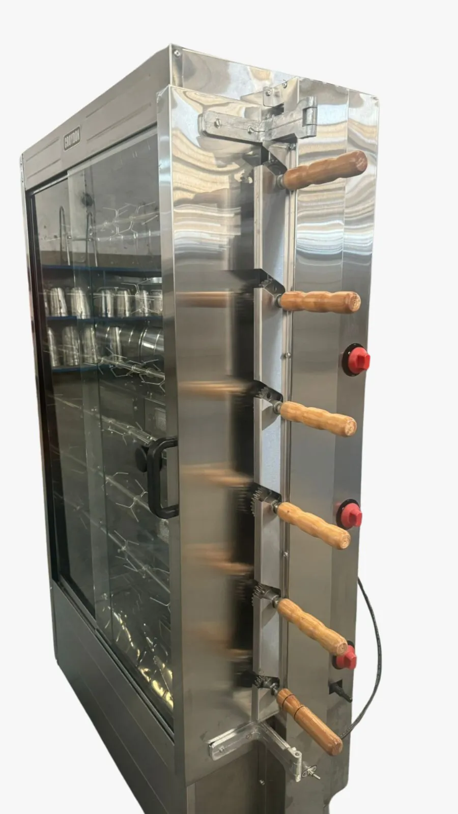 Frangueira 30 frangos Infra vermelho Gás FRG 6 espetos Croydon - Imagem 3